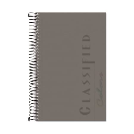 Tops Business Forms TOPS, COLOR NOTEBOOKS, 1 SUBJECT, NARROW RULE, GRAPHITE COVER, 8.5 X 5.5, 100PK 73507